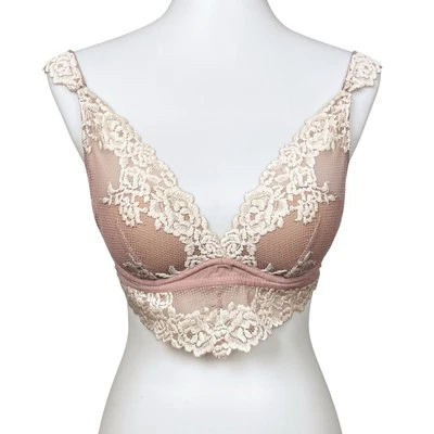 Sujetador Intimissimi 32B Mujer Súper Push Up Encaje Acolchado Rosa Bonitas Flores Gioia Foto 1 de 4