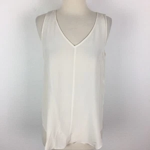Derek Lam 10 Crosby Off White Mixed Media Tank Top size 6 - Picture 1 of 7