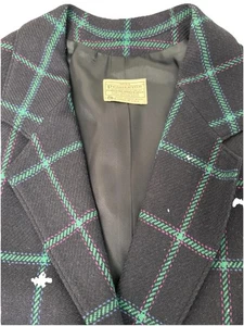 Blazer Mujer Vintage Miss Pendleton Talla 14 Lana Virgen EE. UU. Joya Cuadros Vacaciones - Imagen 1 de 16