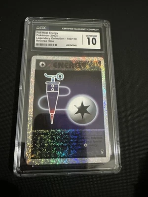 Full Heal Energy 100/110 Legendary Collection Reverse Holo CGC 10 Pop 7  - Image 1 of 2