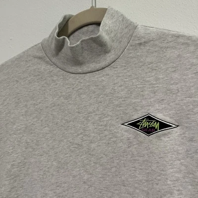 Stussy винтажный подлинный Gear насмешливый шеи толстовка маленький S серый свитер - Изображение 1 из 4