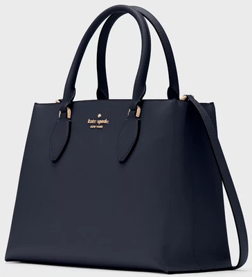 Kate Spade Rae Dark Navy Saffiano Satchel Bag KK310 NWT Blazer Blue Purse $399 F - Image 1 of 4