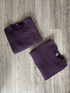 Vintage Blank Russell Athletics Dri Power Sweatshirt Mens Large Plumb Purple - Picture 1 of 10