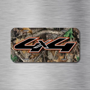 NUEVO 4x4 CAMUFLAJE Camuflaje Aluminio Placa Camión Coche SUV - Imagen 1 de 2