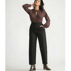 Universal Standard Audrey maßgeschneidert schwarz Ponte Hose spitz zulaufend Damen 14-16 Büro - Bild 1 von 9