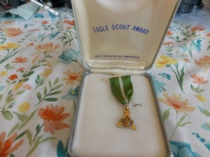 Vintage 1960s BSA Boy Scout of America Eagle Award in Presentation Box NO RESERV - Bild 1 von 3