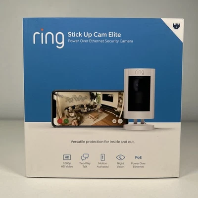 Ring Stick Up Cam Elite (White) – PoE HD Security Camera - Image 1 of 4