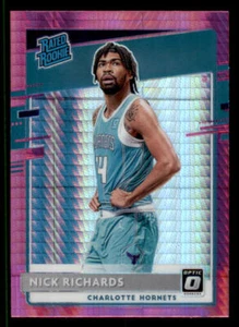 2020-21 Donruss Optic Hyper Pink #193 Nick Richards RR - Picture 1 of 2
