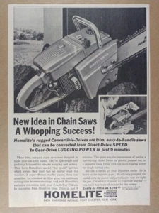 Homelite C-5 1963 motosierra anuncio impreso vintage - Imagen 1 de 1