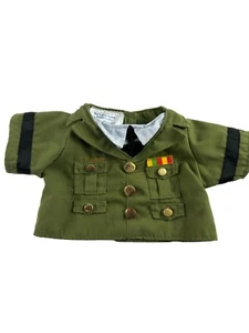 Build a Bear Military Army Green Officer Shirt Only Gold Tone Buttons - Picture 1 of 8