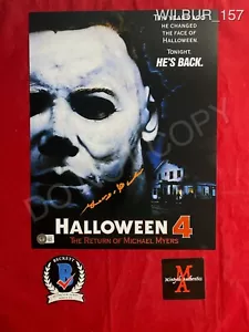 George Wilbur autographed signed 11x14 photo Michael Myers Halloween Beckett COA - Picture 1 of 1