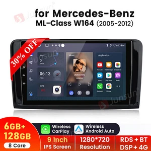 8Core 6+128GB Android 13 Carplay Stereo Radio For Mercedes ML/GL Class W164 X164 - Picture 1 of 19