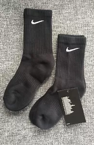 Nike Everyday Cushioned Cotton Socks Small Junior Children Kids Gift Christmas - Picture 1 of 8