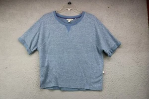 Toad & Co. Blue Indigo Couvert Hemp Sweatshirt-Size Small - Picture 1 of 8