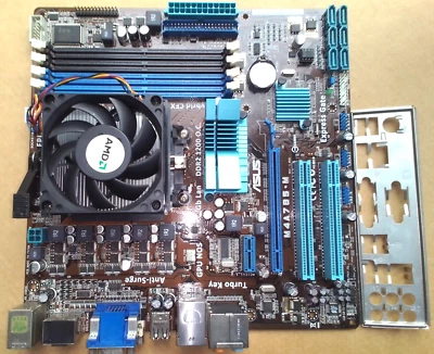 ASUS SKT AM3 - M4A785-M +ATHLON II X2 250@3GHZ -FUNZIONANTE OK! - Immagine 1 di 4