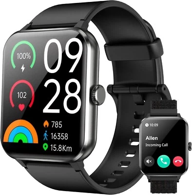 Bluetooth Smartwatch Sport Fitness Tracker Schrittzähler Armbanduhr Herren Damen - Bild 1 von 4