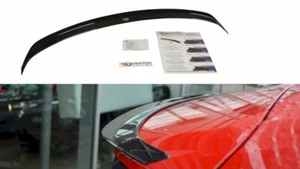 Extensión de ala del alerón diseño Maxton brillo abdominales negros para Audi Q2 Mk1 Sport - Imagen 1 de 7