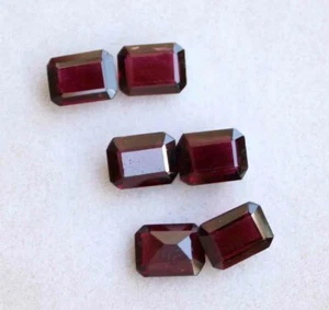 Gemas sueltas 11,70 quilates 6*8 mm natural sin calefacción octágono púrpura rodolita corte granate - Imagen 1 de 2