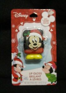 Disney Mickey Mouse Christmas/Santa Hat Mint flavored Lip Gloss Compact 