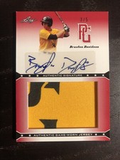 Braxton Davidson Patch Auto /5 Leaf 2013 Perfect Game Atlanta Braves