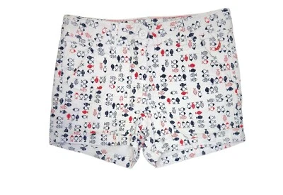 Nautica Girls 6 Red White Blue Fish Print Adjustable Waist Shorts - Image 1 of 4