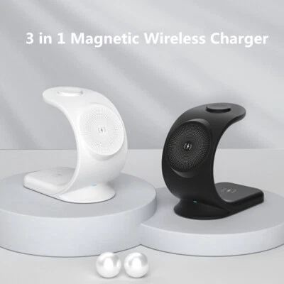 3 in 1 Magnetic Wireless Charger For Apple Watch / Air Pods / iPhone Series  - Image 1 of 4