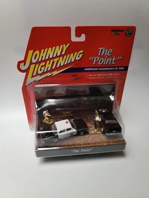 Johnny Lightning 55 Chevy Hot Rod 63 Ford Galaxie Police The Point Car Diorama Foto 1 de 3