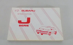 Betriebsanleitung / Handbuch Subaru Justy 1000 + 1200 cm³ FWD / 4WD von 07/1987 - Bild 1 von 2