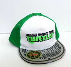 Gorra de béisbol Teenage Mutant Ninja Turtles TMNT abatible pico de alcantarilla verde blanca - Imagen 1 de 4