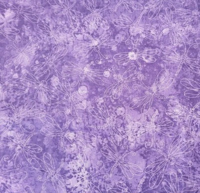 17" Dragonfly Purple Blender Fabric Traditions Tonal Tone-On-Tone - Image 1 of 3