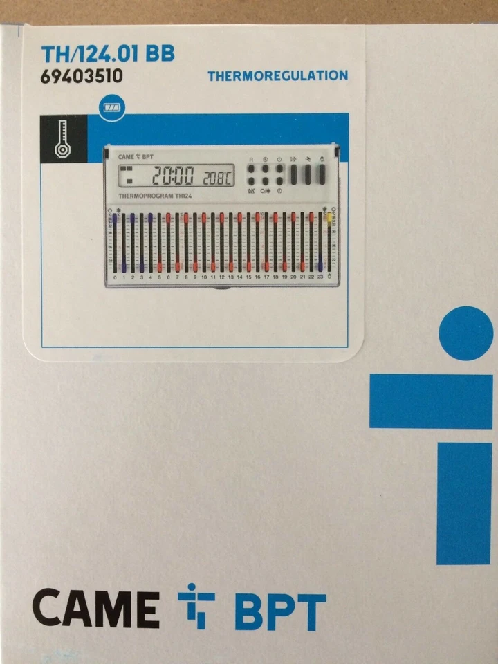 BPT TH 124  BB-TERMOPROGRAM CRONOTERMOSTATO BIANCO - Immagine 1 di 1
