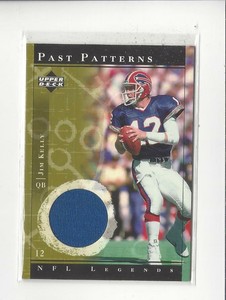 2001 Upper Deck Legends Past Patterns Jim Kelly JERSEY Bills
