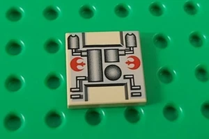 *NEW* Lego Star Wars Rebel Ship Engine Detail 2x2 Stud Tile Tan Plate  x 1  - Picture 1 of 2
