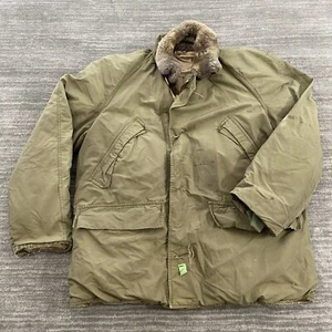 Chaqueta de plumón verde vintage años 50 Eddie Bauer Blizzard Proof OD Seattle EE. UU. *Áspera - Imagen 1 de 21