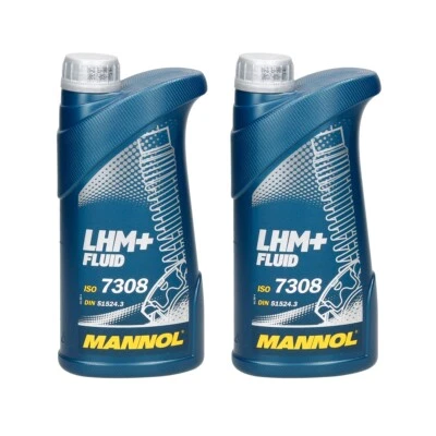 ERIS-CAR 2 x 1 Liter Mannol LHM+ Fluid Hydraulik ISO 7308 Servolenkung PSA B 71 2710