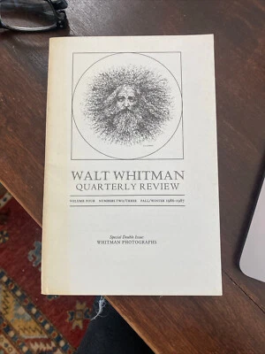 Walt Whitman Quarterly Review Vol. 4  Number Two & Three, Fall & Winter, 1986-87 - Image 1 of 4
