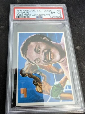 1979 Quelcom S.A. Ases GEORGE FOREMAN PSA 8 NM-MT POP 2 NONE HIGHER #72 - Image 1 of 4