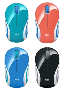 Logitech Wireless Mini Mouse M187, Pocket Sized Ultra Portable Mouse for Laptop - Picture 1 of 21