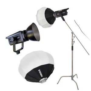 HRIDZ Pro Studio Lighting Kit – 300W COB Video Light + 330cm Heavy Duty C-Stand - Picture 1 of 12