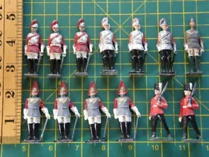 Vintage 'Original' Job lot Diecast Lead Soldiers, 13no. JHCo/Crescent/Timpo - Picture 1 of 15