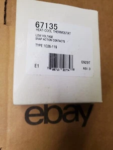NOS Heat/Cool Thermostat 67135, type 1C26-119 Coleman Intertherm Universal - Picture 1 of 4