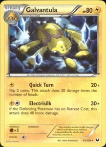 2x (BW5-43) Galvantula Rare Pokemon B&W Dark Explorers Card # 43 - Picture 1 of 1