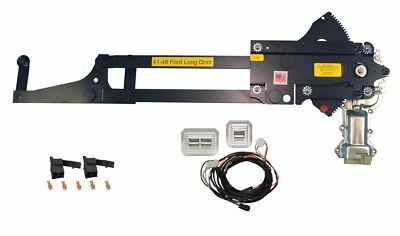 1941-1948 Ford 2Dr Sedan Front Door Power Window Kit w/ Nostalgic Switches Door - Image 1 of 4