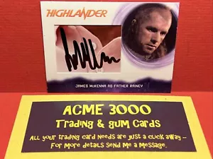 Unstoppable HIGHLANDER - JAMES McKENNA Father Rainey Cut Autograph Card JM12 - Picture 1 of 2