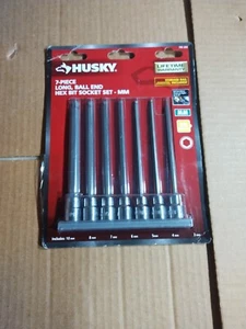 Husky Long Ball End Bit Socket Set Metric (7-Piece) 3/8 Drive - Picture 1 of 7