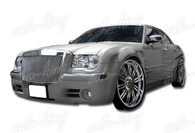 CHROME ROLLS ROYCE PHANTOM STYLE FRONT GRILLE GRILL FIT 05-10 CHRYSLER 300 300C - Image 1 of 2