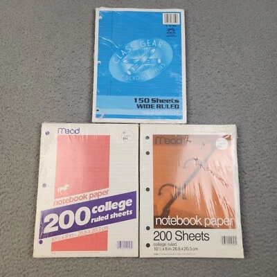 Papel cuaderno de colección Mead College con reglas (x2) 1 Norcom con reglas anchas hecho en EE. UU. Unicornio Foto 1 de 4