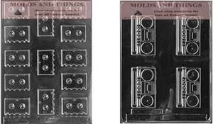 Radio and Cassettes chocolate candy mold - Picture 1 of 1
