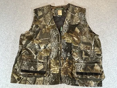 Chaleco de Caza Remington Para Hombres XL Realtree Camuflaje Madera Dura Malla Juego Bolsa Bolsillos Cremallera Foto 1 de 4