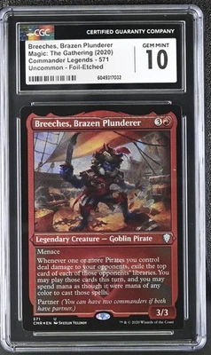 BREECHES, BRAZEN PLUNDERER Commander Legends Etched Foil CGC 10 MTG EDH - Image 1 of 2